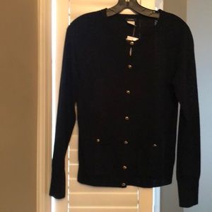 NWT J Crew small black cardigan